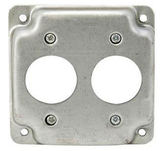 Appleton 8364 ETP Electrical Box Cover, 4 in x 4 in x 1/2 in Single Receptacle Cover