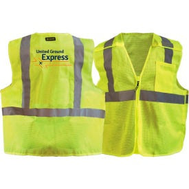 OCCUNOMIX Occunomix UGE-SSMBZ-Y2X Class 2 Mesh Breakaway Zip Vest 2X