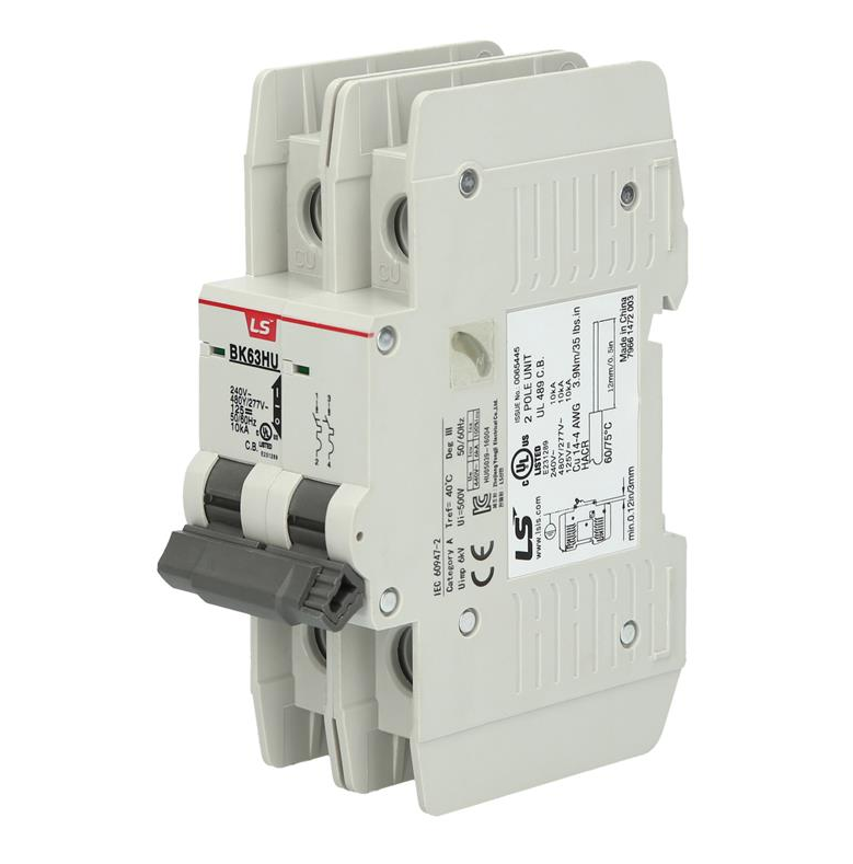 LS ELECTRIC Ls Electric 627049763 Mcb 10A 2-pole 480Y/277VAC