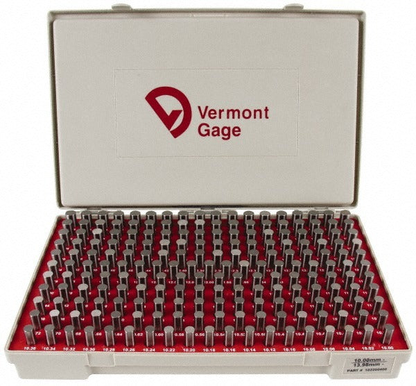 VERMONT GAGE Vermont Gage 102200400 Class Zz Plug Gage Set 200 Pc