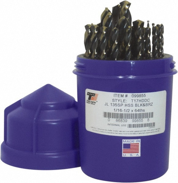 TRIUMPH TWIST DRILL Triumph Twist Drill 099855 Drill Bit Set 29 Pc Hss