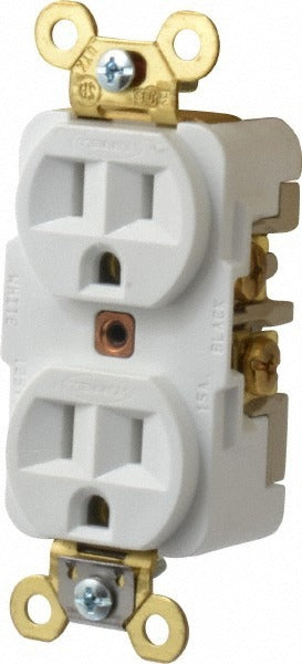 HUBBELL Hubbell Wiring Device-kellems HBL5262W Duplex Receptacle