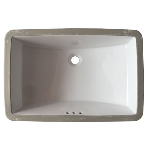 DAKOTA Dakota Plumbing US-2114W 21x14 Undermount Lavatory Sink White