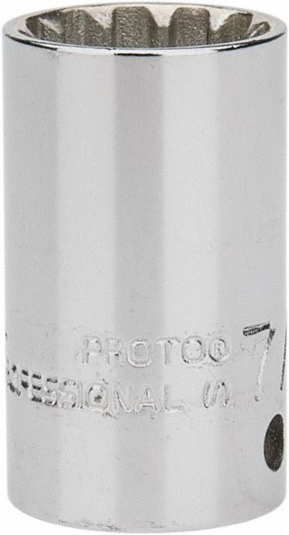PROTO Proto J4714SPL Spline Socket 1/4 in Drive 7/16 in Hex