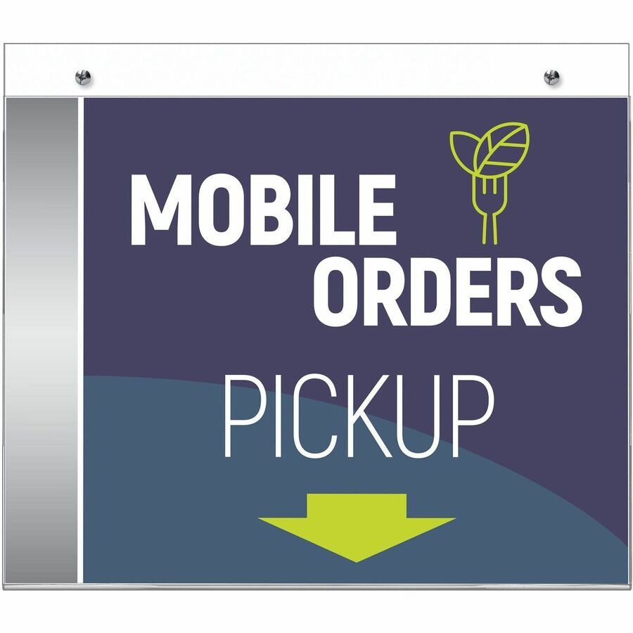 DEFLECTO Deflecto DEF68301 Wall Mount Sign Holder Landscape (11 x 8.5)