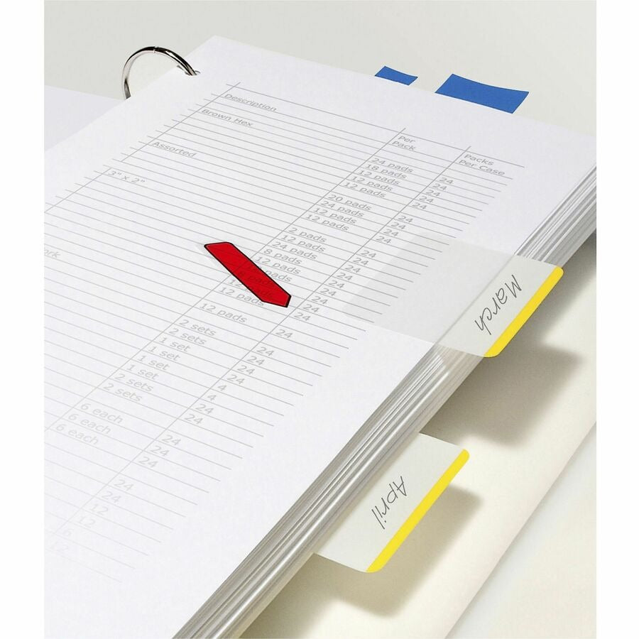 3M 3M MMM686F1 Post-it Durable Tabs 2 x 1.5 inches (24 pack)