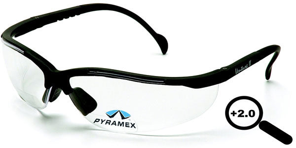 SAS Safety 541-1000 Safety Glasses Clear Lens Black Polycarbonate Lens