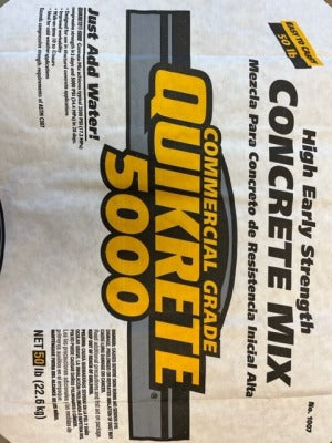 QUIKRETE Quikrete Companies 100750 5000 Psi Concrete Mix 50 Lb