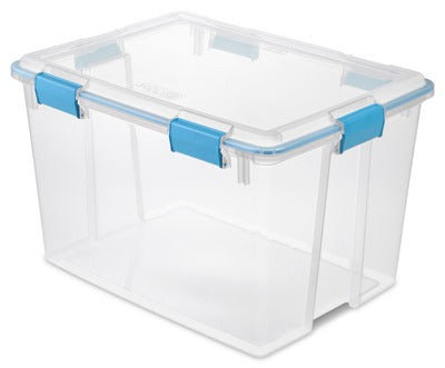 STERILITE Sterilite 19384304 Clear Gasket Storage Box 80 Qt