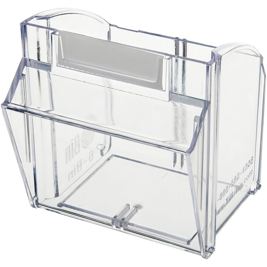 DEFLECTO Deflecto DEF20603OP Tilt Bin Interlocking Multi-Bin Storage Organizer (6-Bin)