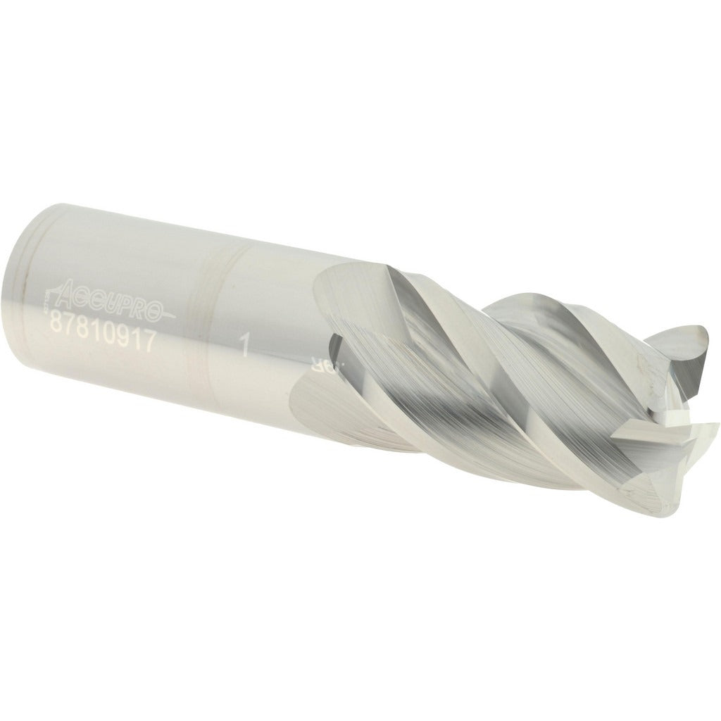 ACCUPRO Accupro 12182354 Corner Radius End Mill 1 in 4 Flute Carbide