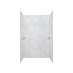 Swan STMK963662.130 Tub Wall Swanstone Tile Kit 3 Panels 2 Corner Soap Dishes Ice 36 x 62 x 96 Inch