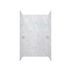 Swan STMK963662.130 Tub Wall Swanstone Tile Kit 3 Panels 2 Corner Soap Dishes Ice 36 x 62 x 96 Inch