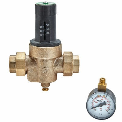 WATTS Watts Brass Tubular 3/4 LFN45BM1-DU-EZ-GG Pressure Reducing Valve