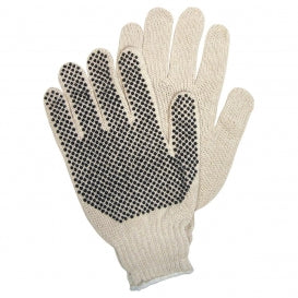 MCR Safety 9658 String Knit Work Gloves Small Size PVC Coated