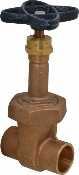 NIBCO Nibco NJ1M00A Gate Valve 1 Inch Soldered Bronze
