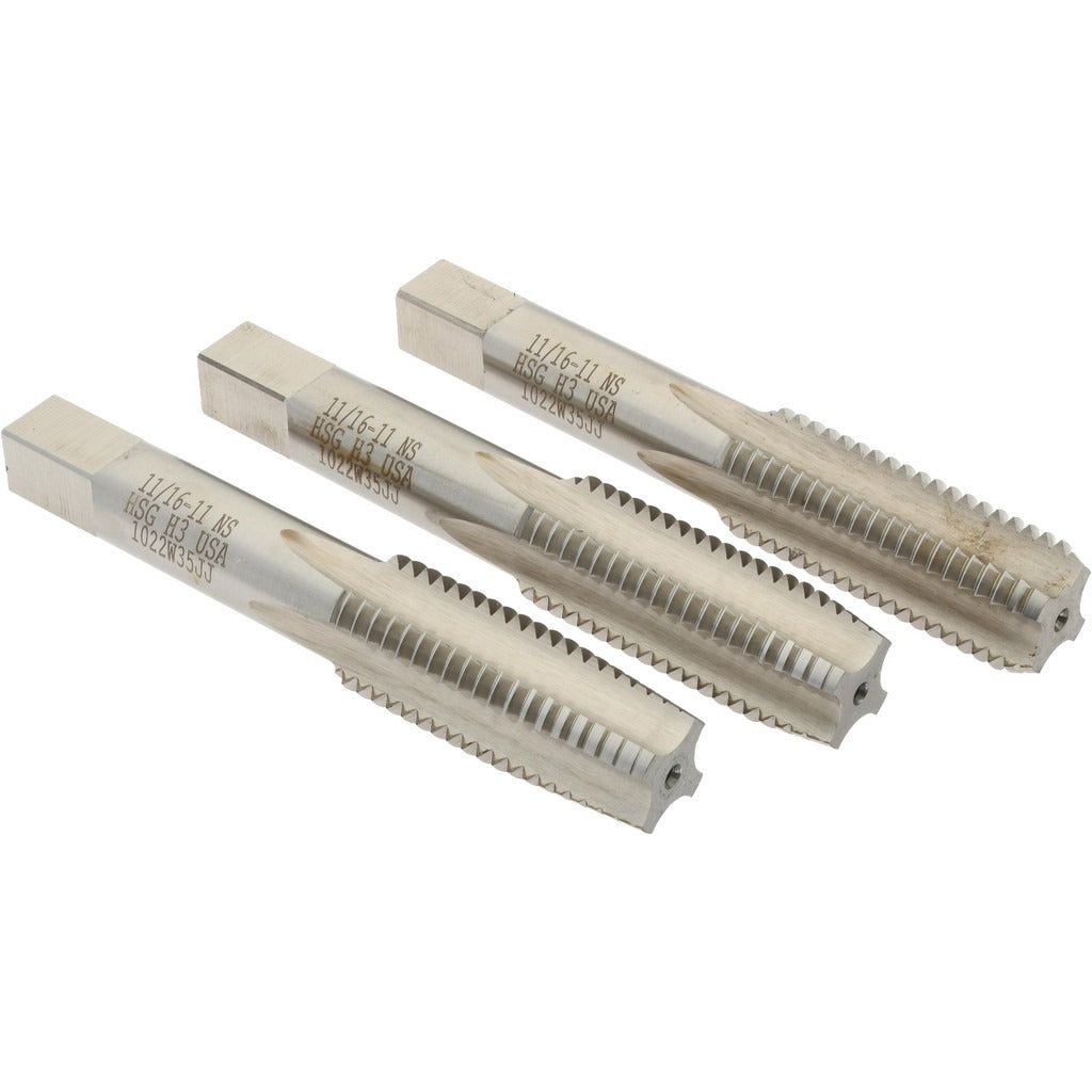 HERTEL Hertel K008935AS Tap Set 11/16-11 Uns 4 Flute Hss
