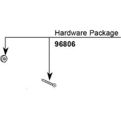 Moen 96806 Hardware Kit for 1 Handle Tub and Shower Knob Screw and Washer