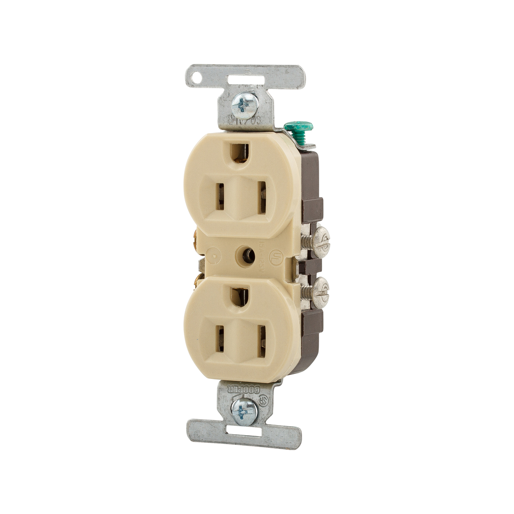 EATON Eaton 5270V-BU Straight Blade Standard Duplex Receptacle 15 A 125 V (Straight Blade) 5270V-BU