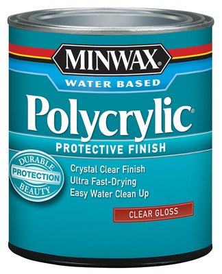 MINWAX Minwax 255554444 Polycrylic Gloss Clear Finish 1/2 Pint
