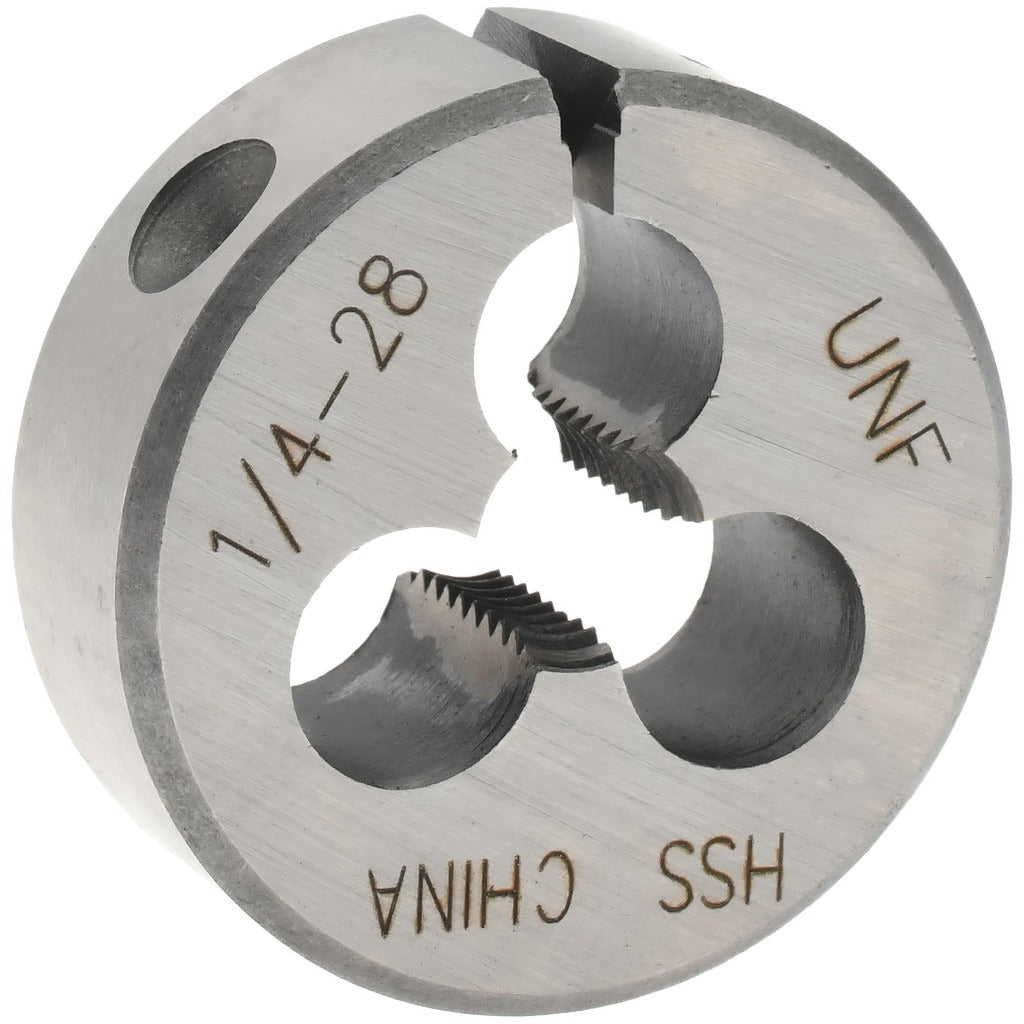 VALUE COLLECTION Value Collection 314-1142 Round Die 1/4-28 Unf 1 in Od Hss