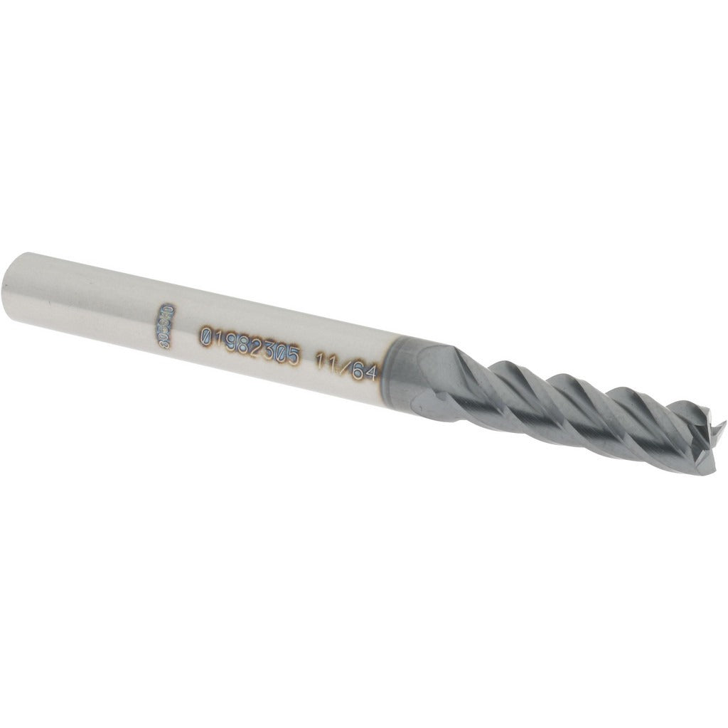 ACCUPRO Accupro 12182408 Square End Mill 11/64 in 4 Flute Carbide