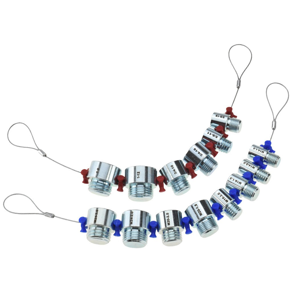 VALUE COLLECTION Value Collection TH-COM-L-B Screw Pitch Gage 14 Leaf Steel