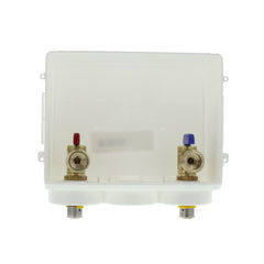 Viega 97001 PureFlow, 1/4 Turn Washing Machine Outlet Box , with Hammer, Brass Valve Handles, Press