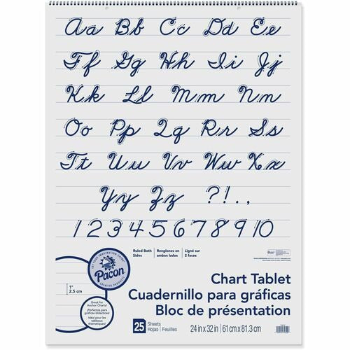 PACON Pacon PAC74610 Chart Tablet 24x32 in 1 in Ruled Spiral Bound