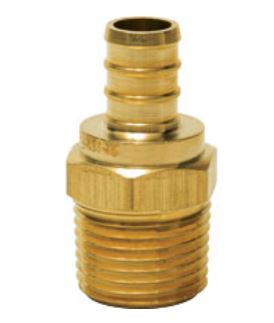 Sioux Chief 646XG43 PowerPEX 3/4 in. Brass PEX Crimp x 1 in. MPT Adapter