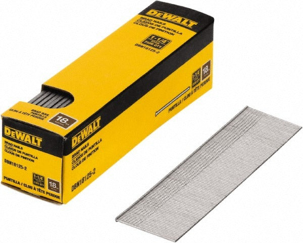 DEWALT Dewalt DBN18125-2 Brad Nail 1-1/4 in Smooth Shank 2500 Ct