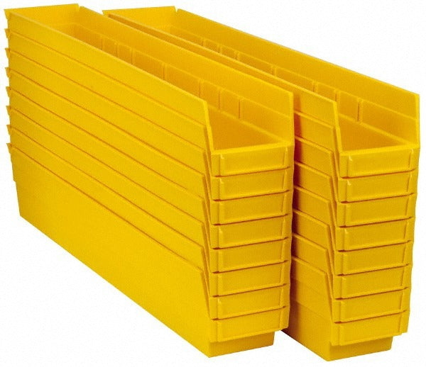 QUANTUM STORAGE SYSTEMS Quantum Storage QSB105YLCS Hopper Shelf Bin Yellow 16-pack