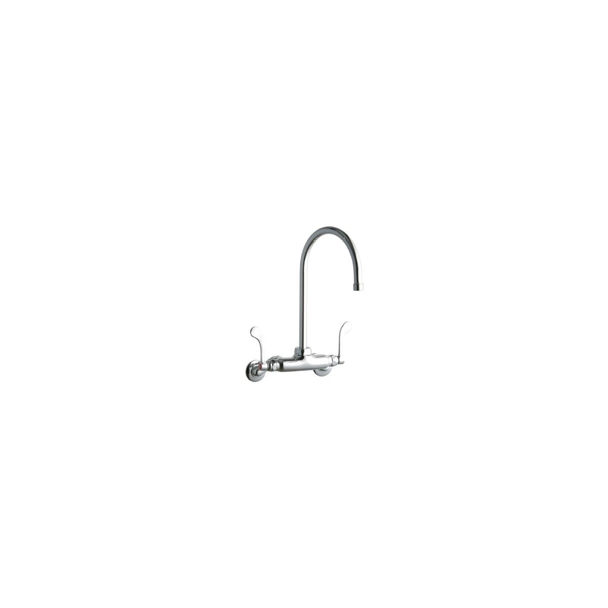 BSC PREFERRED Bsc Preferred LK945GN08T4T Wall Mount Gooseneck Faucet