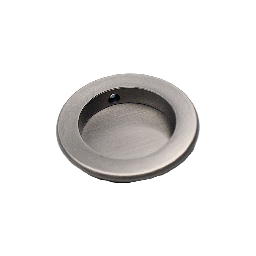 EMTEK Emtek 2211US15A Round Flush Pull Pewter