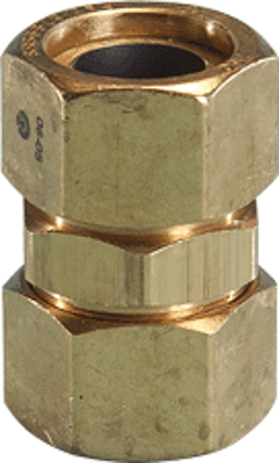 Omega Flex FGP-CPLG-750 Brass Outlet Coupling, 3/4 AutoFlare