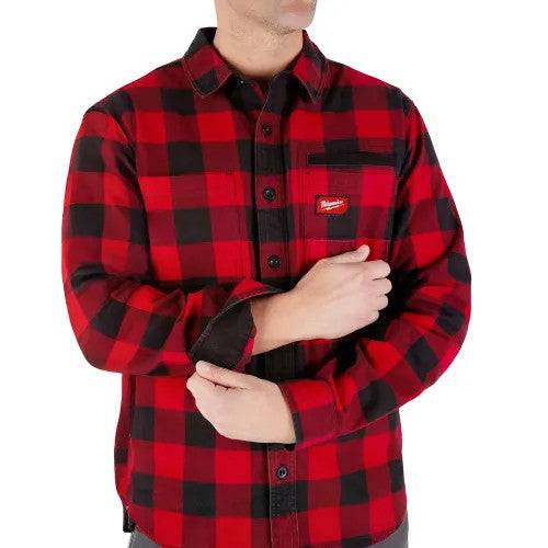 MILWAUKEE Milwaukee M551R-3X Gridiron Flannel Shirt 3XL