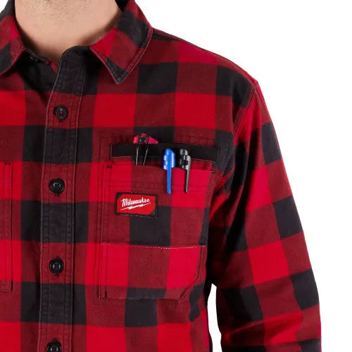 MILWAUKEE Milwaukee M551R-3X Gridiron Flannel Shirt 3XL