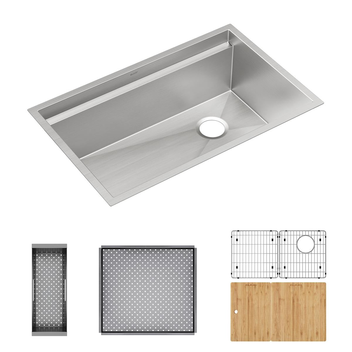 BSC PREFERRED Bsc Preferred CS30CWK Undermount Sink Kit Single Bowl