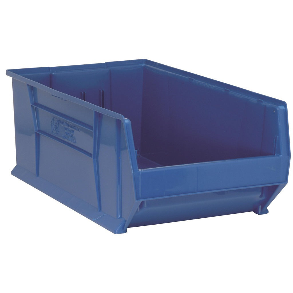 QUANTUM STORAGE SYSTEMS Quantum Storage QUS975BL Hopper Stacking Bin Blue 100 Lb