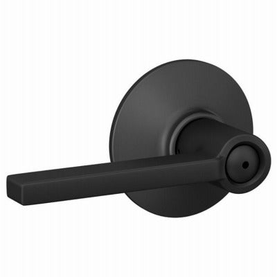 SCHLAGE Schlage Lock Co F40VLAT622 Latitude Matte Black Bath Lever