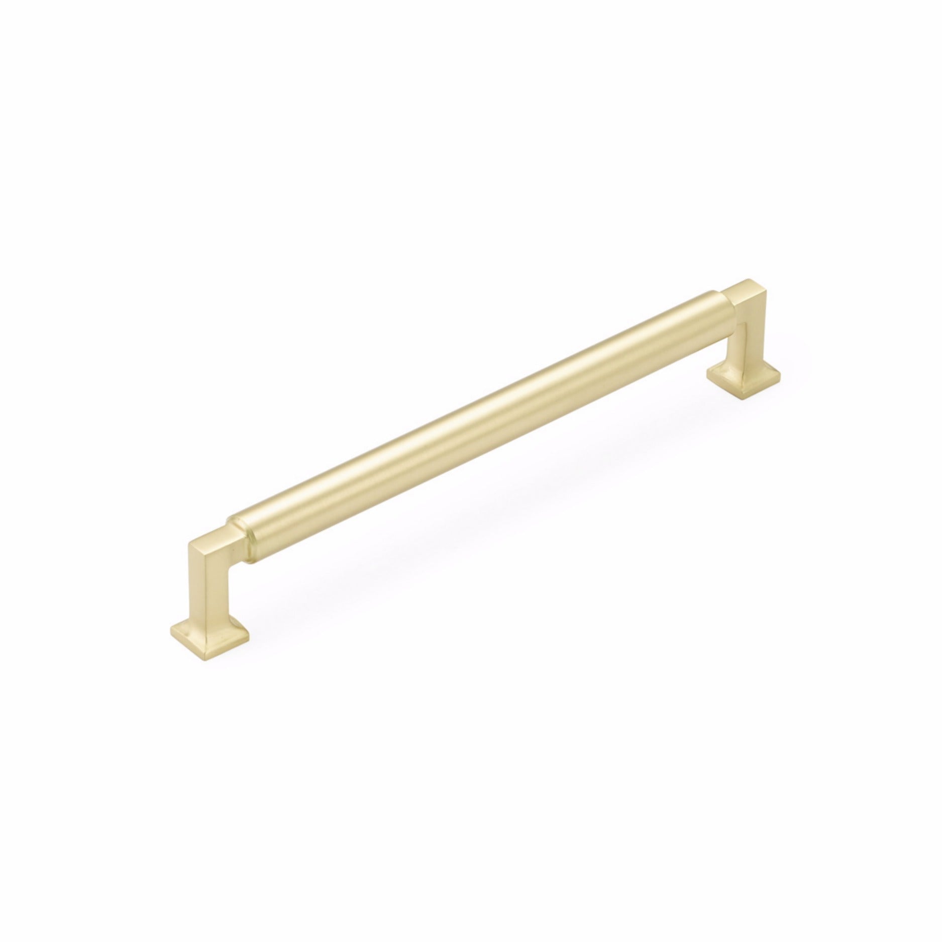 SCHAUB Schaub 478-SB Cabinet Pull 8 in Center Satin Brass