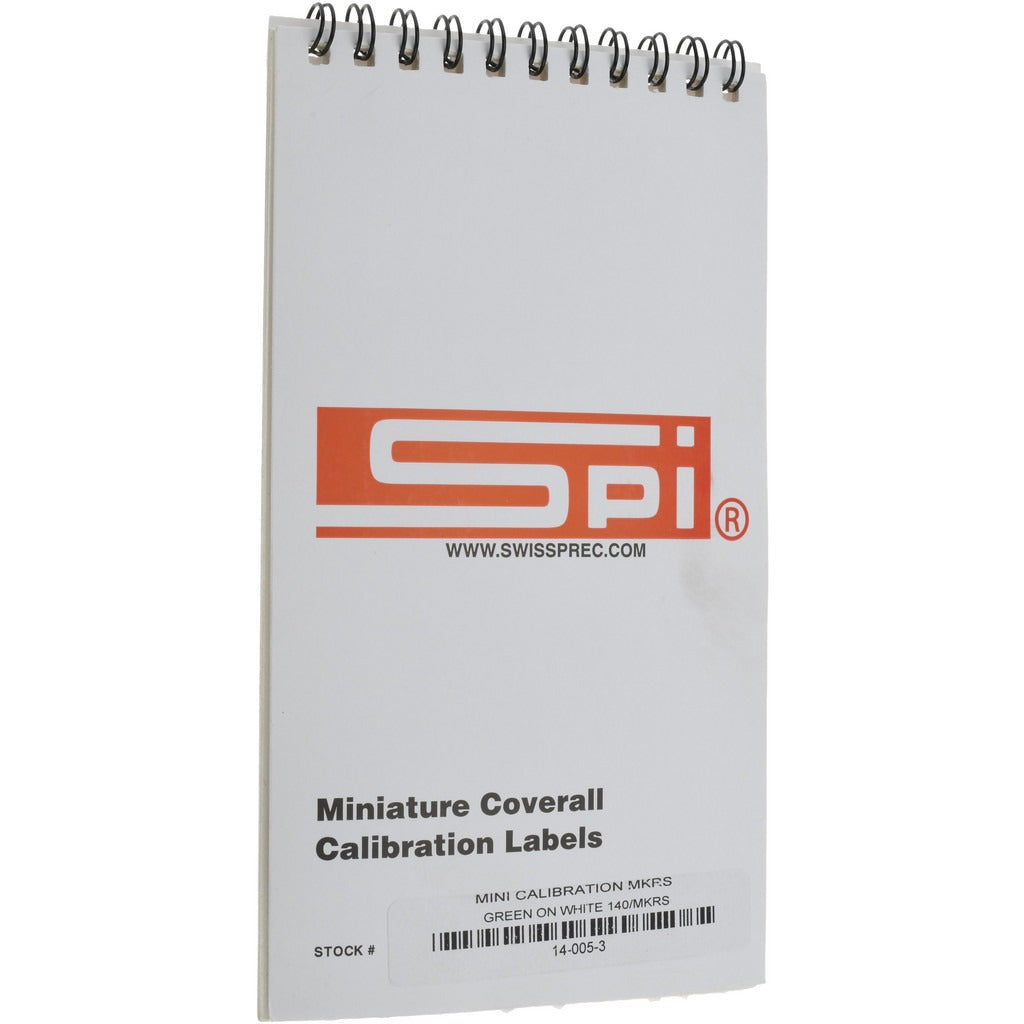 SPIROTHERM Spi 14-005-3 Calibration Id Inspection Label 140 Pack