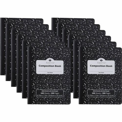 SPARCO Sparco SPR00334 Composition Book 80 Sheets Pack of 12