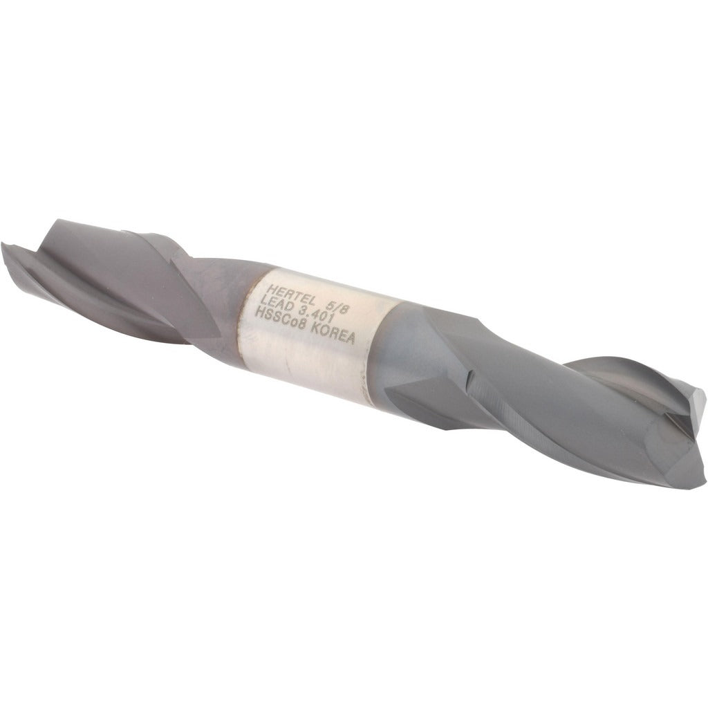 HERTEL Hertel E7050040 Square End Mill 5/8 in 2 Flute Cobalt