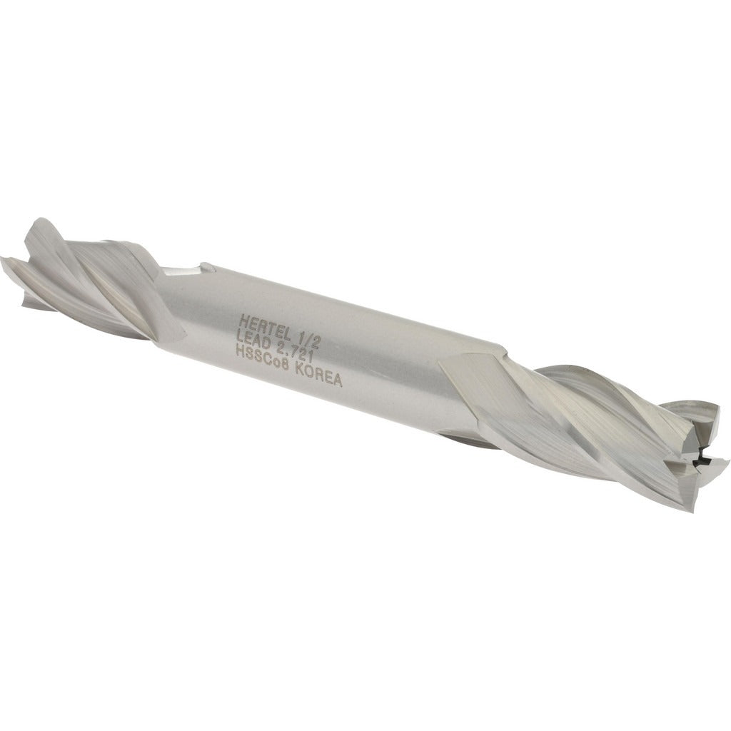 HERTEL Hertel E2051032 Square End Mill 0.5in 4 Flute Cobalt