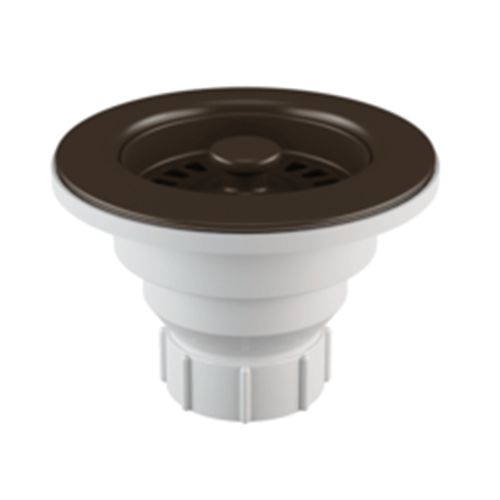 DAKOTA Dakota Plumbing Products DSA-PBSMO Push Pull Basket Strainer Mocha
