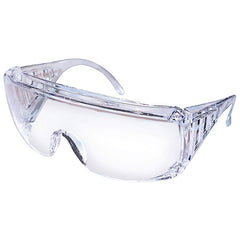 MCR Safety 9800 Clear Lens Uncoated Frame Yukon Visitor Safety Glasses