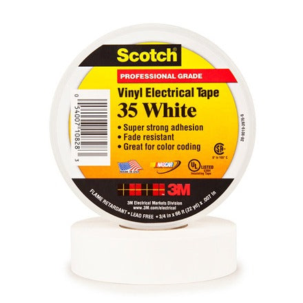BSC PREFERRED Bsc Preferred T964035W Electrical Tape 600V Case of 100