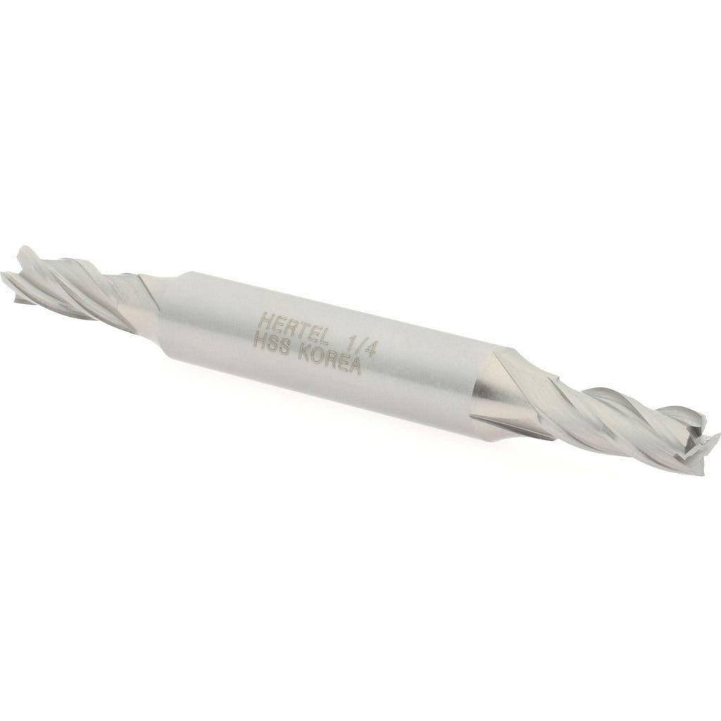 HERTEL Hertel E1053016 Square End Mill 1/4 in 4 Flute Hss