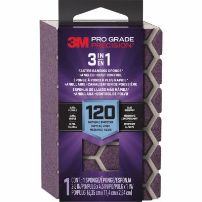 3M 3M DCDA120-PGP-1T 120 Grit 3-in-1 Sanding Sponge